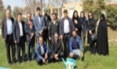 مراسم نهالکاری در محوطه موزه شهدای استان