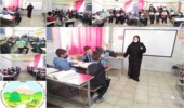 کلاس ترویجی – آموزشی در مدرسه قائم ابتدایی شهرستان بوئین زهرا برگزارشد 