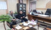 دیدار رئیس اداره منابع طبیعی و آبخیزداری شهرستان آبیک با مدیر آموزش و پرورش 