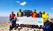 صعود به قله اورین در راستای ترویج فرهنگ طرح مردمی کاشت یک میلیارد درخت