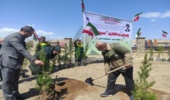 پویش درختکاری سرو ایران وکاشت نهال امید در شهرک صنعتی لیا برگزار گردید.