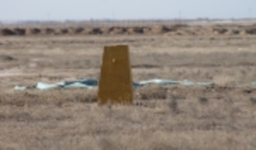 نصب بنچ مارک در اراضی ملی شهرستان آبیک