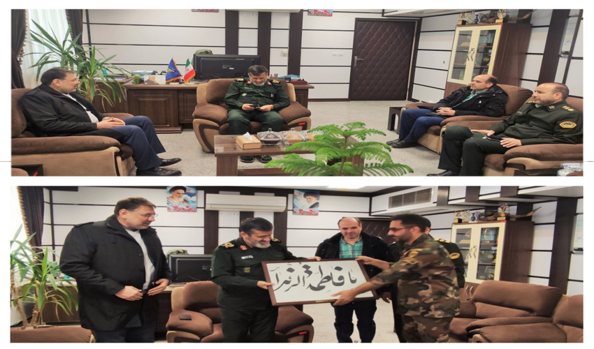 دیدار مدیر کل منابع طبیعی و آبخیزداری استان قزوین با سردار آتانی فرمانده سپاه صاحب الامر(عج) 