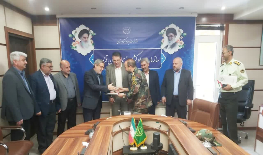 تجلیل از فرماندهان یگان حفاظت منابع طبیعی و آبخیزداری و امور اراضی استان قزوین