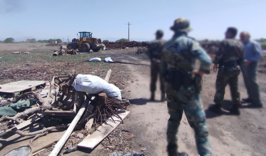 امحاء یک کوره زغالگیری در قزوین 