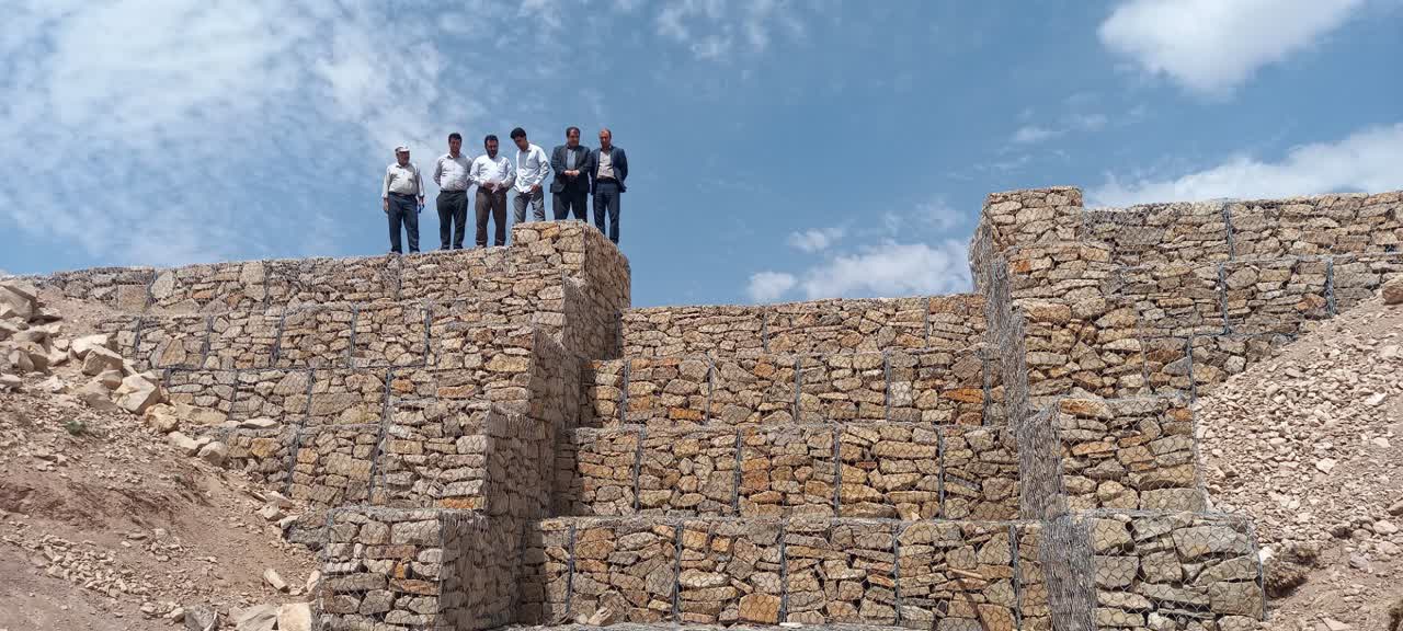 پروژه بند سنگی آبخیزداری در روستای «شهید آباد» بهره‌ برداری شد